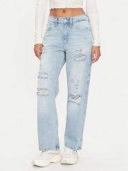 Tommy Jeans Jeansy Betsy DW0DW19618 Niebieski Straight Fit. Niebieskie jeansy damskie Tommy Jeans. Za 519.99 zł.