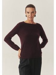 TATUUM Kaszmirowy sweter "Lemon" w kolorze bordowym rozmiar: XXL. Czerwone swetry klasyczne damskie TATUUM, xxl, z kaszmiru, bez kołnierzyka. Za 267.92 zł.