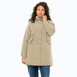Kurtka zimowa damska Jack Wolfskin Talforst Parka. Brązowe kurtki damskie Jack Wolfskin, na zimę, bez wzorów, bez kaptura. Za 1,189.00 zł.