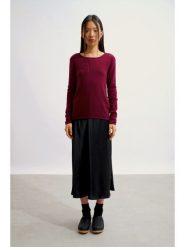 AUTHENTIC CASHMERE Kaszmirowy sweter "Epéna" w kolorze bordowym rozmiar: XXL. Czerwone swetry klasyczne damskie AUTHENTIC CASHMERE, xxl, z kaszmiru, bez kołnierzyka. Za 361.99 zł.