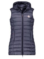 Geographical Norway Kamizelka pikowana "Vatikabadge" w kolorze granatowym rozmiar: XXL. Niebieskie kamizelki damskie Geographical Norway, xxl, bez wzorów, bez kaptura. Za 145.26 zł.