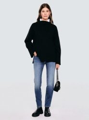 BIG STAR Sweter w kolorze czarnym rozmiar: S/M. Czarne swetry klasyczne damskie Big Star, m, bez kołnierzyka. Za 129.99 zł.