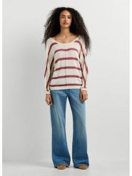 Pepe Jeans Sweter "Alberta" w kolorze kremowym rozmiar: L. Brązowe swetry klasyczne damskie Pepe Jeans, l, z bawełny, bez kołnierzyka. Za 148.96 zł.