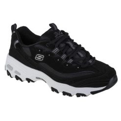 Buty sportowe Sneakersy damskie, Skechers D Lites-Biggest Fan. Czarne obuwie sportowe casual damskie Skechers, trekkingowe. Za 299.99 zł.