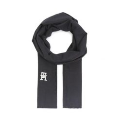 Szal Tommy Hilfiger. Niebieskie szaliki damskie Tommy Hilfiger, bez wzorów. Za 299.99 zł.