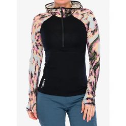 Bluza termoaktywna damska Mons Royale Bella Tech Hood. Czarne bluzy damskie Mons Royale, m, bez wzorów, bez kaptura. Za 392.99 zł.