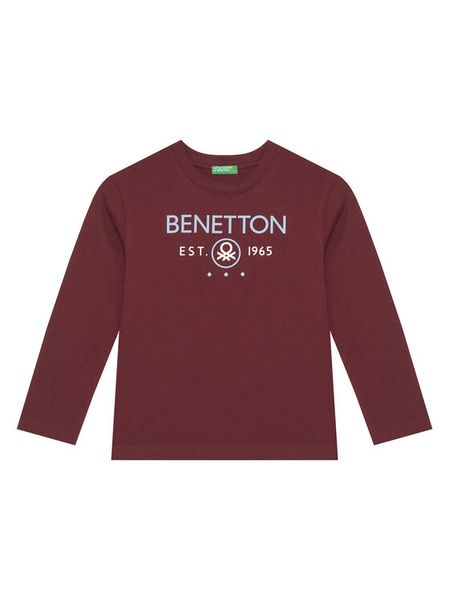 United Colors Of Benetton Bluzka 3I1XC10Q3 Bordowy Regular Fit. Czerwone t-shirty i koszulki chłopięce United Colors Of Benetton, bez wzorów, z bawełny, bez kołnierzyka, bez ramiączek. Za 49.99 zł.