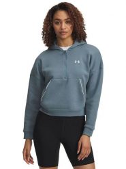 Under Armour Bluza polarowa "Rival" w kolorze szaroniebieskim rozmiar: S. Niebieskie bluzy damskie Under Armour, s, bez wzorów, z polaru, bez kaptura. Za 170.07 zł.