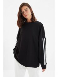Trendyol Bluza w kolorze czarnym rozmiar: M. Czarne bluzy damskie Trendyol, m, bez wzorów, bez kaptura. Za 65.85 zł.