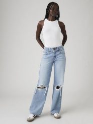 Levi's Dżinsy - Loose fit - w kolorze błękitnym rozmiar: W27/L34. Niebieskie jeansy damskie Levi's. Za 172.89 zł.