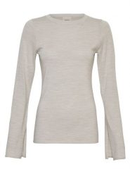 MOSS COPENHAGEN Wełniany sweter "Avalina" w kolorze beżowym rozmiar: XS/S. Brązowe swetry klasyczne damskie Moss Copenhagen, s, z wełny, bez kołnierzyka. Za 188.45 zł.