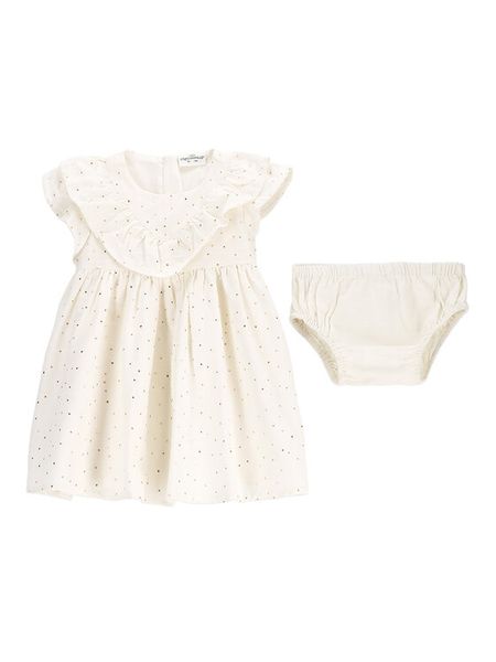 Coccodrillo Sukienka codzienna WC5128202EBG Beżowy Regular Fit. Brązowe sukienki dziewczęce COCCODRILLO, bez wzorów, z bawełny, bez ramiączek, proste. Za 79.99 zł.