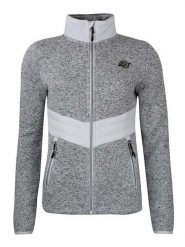 Peak Mountain Kurtka polarowa "Atormi" w kolorze szarym rozmiar: L. Szare kurtki damskie Peak Mountain, l, bez wzorów, z materiału, bez kaptura. Za 173.99 zł.