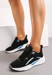 Czarne Buty Sportowe Siateczkowe z Ozdobną Podeszwą Xylara. Czarne obuwie sportowe casual damskie Born2be, na fitness i siłownię. Za 84.99 zł.