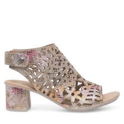 Sandały Rieker. Sandały damskie Rieker, bez wzorów, bez obcasa, na słupku, bez zapięcia. Za 299.99 zł.