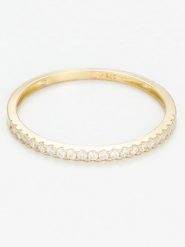 OR ÉCLAT Złoty pierścionek "Hélios" z cyrkoniami rozmiar: 60. Żółte pierścionki damskie Or Éclat, z cyrkonią, złote. Za 521.99 zł.