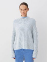 Someday Sweter "Tosia" w kolorze błękitnym rozmiar: 42. Niebieskie swetry klasyczne damskie someday., bez kołnierzyka. Za 206.42 zł.