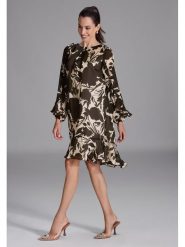 SWING Sukienka w kolorze czarno-kremowym rozmiar: 48. Czarne sukienki damskie Swing, bez wzorów, bez ramiączek. Za 295.99 zł.