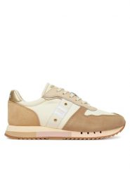 Blauer Sneakersy S5MELROSE02 Beżowy. Brązowe obuwie sportowe damskie Blauer, z materiału, bez zapięcia. Za 339.99 zł.
