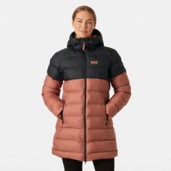 Damska długa kurtka Helly Hansen Active. Brązowe kurtki damskie Helly Hansen, bez wzorów, z puchu, bez kaptura. Za 1,063.85 zł.