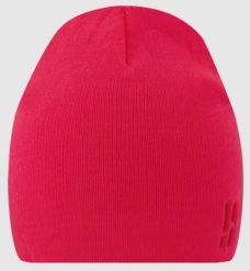 Czapka zimowa Poederbaas Daily Basic Beanie w kolorze różowym. Czerwone czapki damskie POEDERBAAS, na zimę, bez wzorów, z dzianiny. Za 127.99 zł.