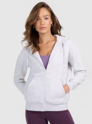 Bluza dresowa rozpinana z kapturem damska 4F 4FRMM00TSWSF2772. Szare bluzy damskie 4F, m, bez wzorów, z bawełny, z kapturem. Za 159.99 zł.