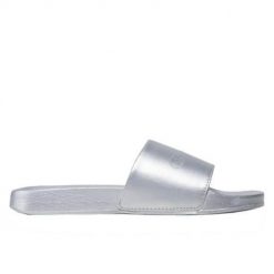 Klapki damskie Champion Queens Slide. Szare klapki damskie Champion, bez wzorów, z materiału, bez obcasa, bez zapięcia. Za 123.00 zł.