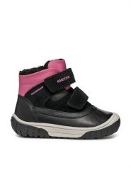 Geox Kozaki B Omar Girl Wpf B462LC 022FU C0922 M Czarny. Czarne kozaki dziewczęce Geox, bez wzorów, ze skóry, bez obcasa, bez zapięcia. Za 329.99 zł.