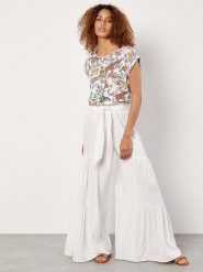 Apricot Bluzka w kolorze białym rozmiar: XL. Białe bluzki damskie Apricot, xl, bez wzorów, z wiskozy, bez kołnierzyka, bez ramiączek. Za 56.99 zł.