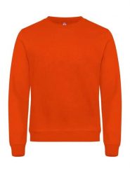 Clique Basic Roundneck bluza unisex z miękkiego materiału – blood orange. Brązowe bluzy damskie CLIQUE, xl, bez wzorów, z bawełny, bez kaptura. Za 154.85 zł.