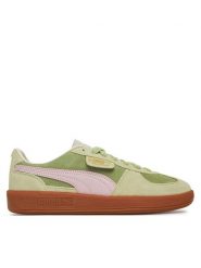 Puma Sneakersy Palermo 396463 74 Zielony. Zielone obuwie sportowe damskie Puma, ze skóry, bez zapięcia. Za 299.99 zł.