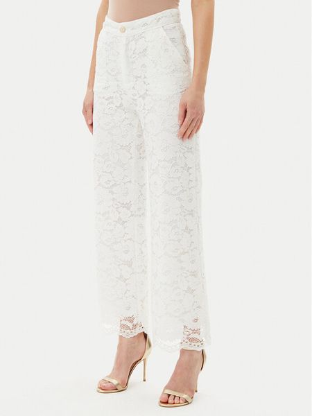 Artigli Spodnie materiałowe ACPA000739 Biały Regular Fit. Białe spodnie materiałowe damskie Artigli, bez wzorów, z materiału. Za 199.99 zł.