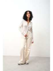 AUTHENTIC CASHMERE Kaszmirowy kardigan "Caron" w kolorze kremowym rozmiar: M. Brązowe kardigany damskie AUTHENTIC CASHMERE, m, bez wzorów, z kaszmiru. Za 349.73 zł.