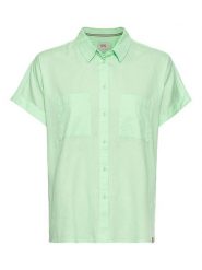 Camel Active Bluzka w kolorze zielonym rozmiar: XL. Zielone bluzki damskie Camel Active, xl, bez wzorów, z bawełny, bez kołnierzyka, bez ramiączek. Za 136.13 zł.