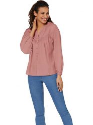 WITT WEIDEN Bluzka w kolorze szaroróżowym rozmiar: 38. Różowe bluzki damskie WITT WEIDEN, bez wzorów, z bawełny, bez kołnierzyka, bez ramiączek. Za 61.45 zł.