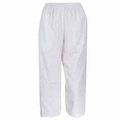Spodnie treningowe damskie Reebok ART271425. Białe spodnie sportowe damskie Reebok, m, bez wzorów, z dresówki, na fitness i siłownię. Za 161.00 zł.