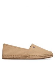Tommy Hilfiger Espadryle Flag Canvas Espadrille FW0FW08541 Beżowy. Brązowe espadryle damskie Tommy Hilfiger, bez wzorów, z materiału, bez obcasa. Za 249.99 zł.