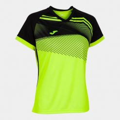 Koszulka do piłki nożnej damska Supernova II. Czarne bluzki damskie Joma, l, bez wzorów, sportowe, bez kołnierzyka, bez ramiączek. Za 131.99 zł.