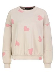 Sublevel Bluza w kolorze beżowo-jasnoróżowym rozmiar: M/L. Brązowe bluzy damskie Sublevel, l, bez wzorów, bez kaptura. Za 140.53 zł.