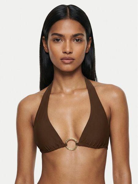 Bardot Góra od bikini Jayda Halter 60324TB Brązowy. Brązowe bikini Bardot, bez wzorów, z syntetyku. Za 199.99 zł.