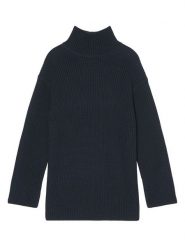 Marc O´Polo Sweter w kolorze granatowym rozmiar: L. Niebieskie swetry klasyczne damskie l, z bawełny, bez kołnierzyka. Za 276.71 zł.