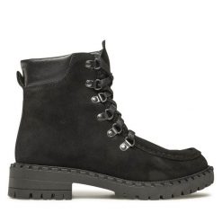 Trapery Lasocki. Czarne trapery damskie Lasocki, bez zapięcia. Za 329.99 zł.