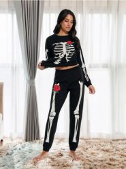 Piżama - czarny. Czarne piżamy damskie Sinsay, bez wzorów, bez ramiączek. Za 39.99 zł.