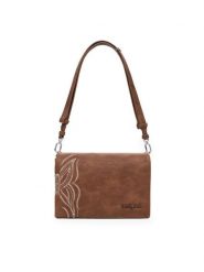 Desigual Torebka 25SAXP86 Brązowy. Brązowe torebki klasyczne damskie Desigual, ze skóry, bez dodatków. Za 179.99 zł.