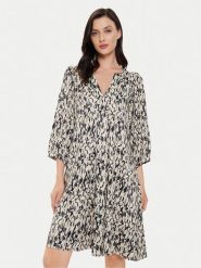 Karen by Simonsen Sukienka codzienna Nikole 10104917 Beżowy Relaxed Fit. Brązowe sukienki damskie Karen by Simonsen, bez wzorów, z wiskozy, bez ramiączek. Za 339.99 zł.