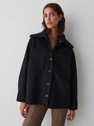 OPUS Kurtka przejściowa "Josia" w kolorze czarnym rozmiar: 38. Czarne kurtki damskie Opus, bez wzorów, z wełny, bez kaptura. Za 274.99 zł.