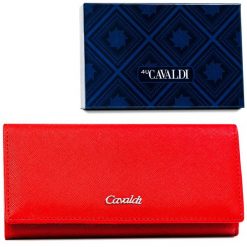 Portfel damski 4U Cavaldi GD27-SFK czerwony. Czerwone portfele damskie 4U Cavaldi, bez wzorów, ze skóry ekologicznej. Za 45.00 zł.