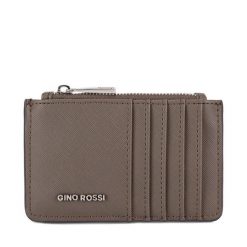 Portfel GINO ROSSI. Brązowe portfele damskie Gino Rossi, bez wzorów. Za 49.99 zł.
