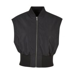 Kurtka court sans manches femme grandes tailles Urban Classics. Czarne kurtki damskie Urban Classics, m, bez wzorów, z materiału, bez kaptura. Za 300.90 zł.