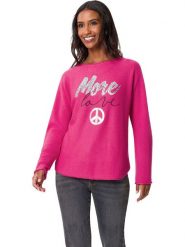 Heine Sweter w kolorze różowym rozmiar: 38. Różowe swetry klasyczne damskie Heine, bez kołnierzyka. Za 43.99 zł.